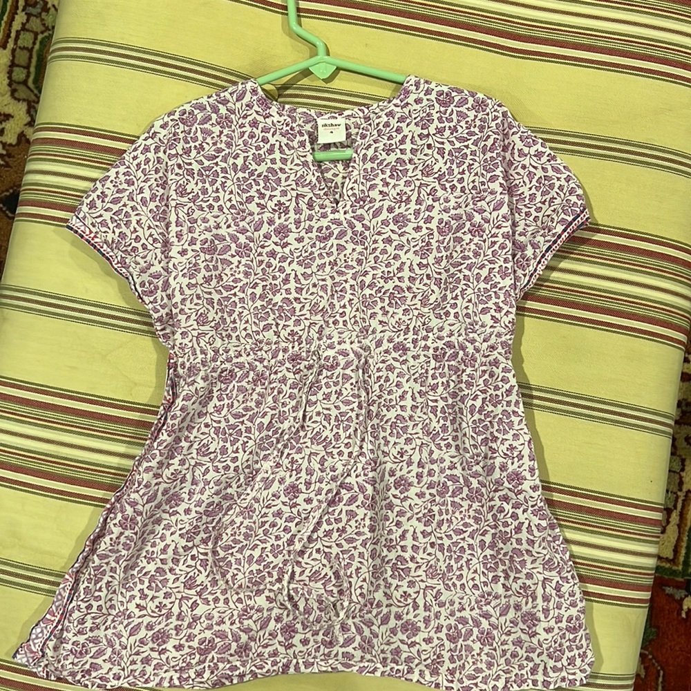 Rikshaw design block print swim coverup